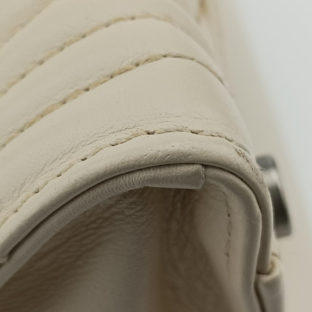 Pre-owned Gucci Dionysus Web White Leather 444073 shoulderbag | stylenewstar