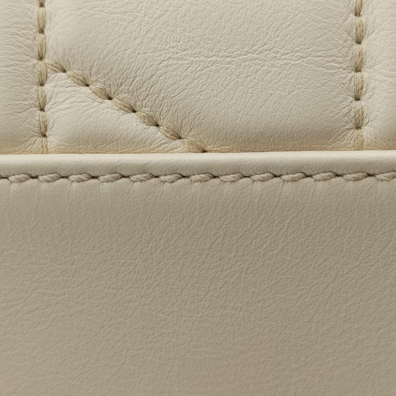 Pre-owned Gucci Dionysus Web White Leather 444073 shoulderbag | stylenewstar