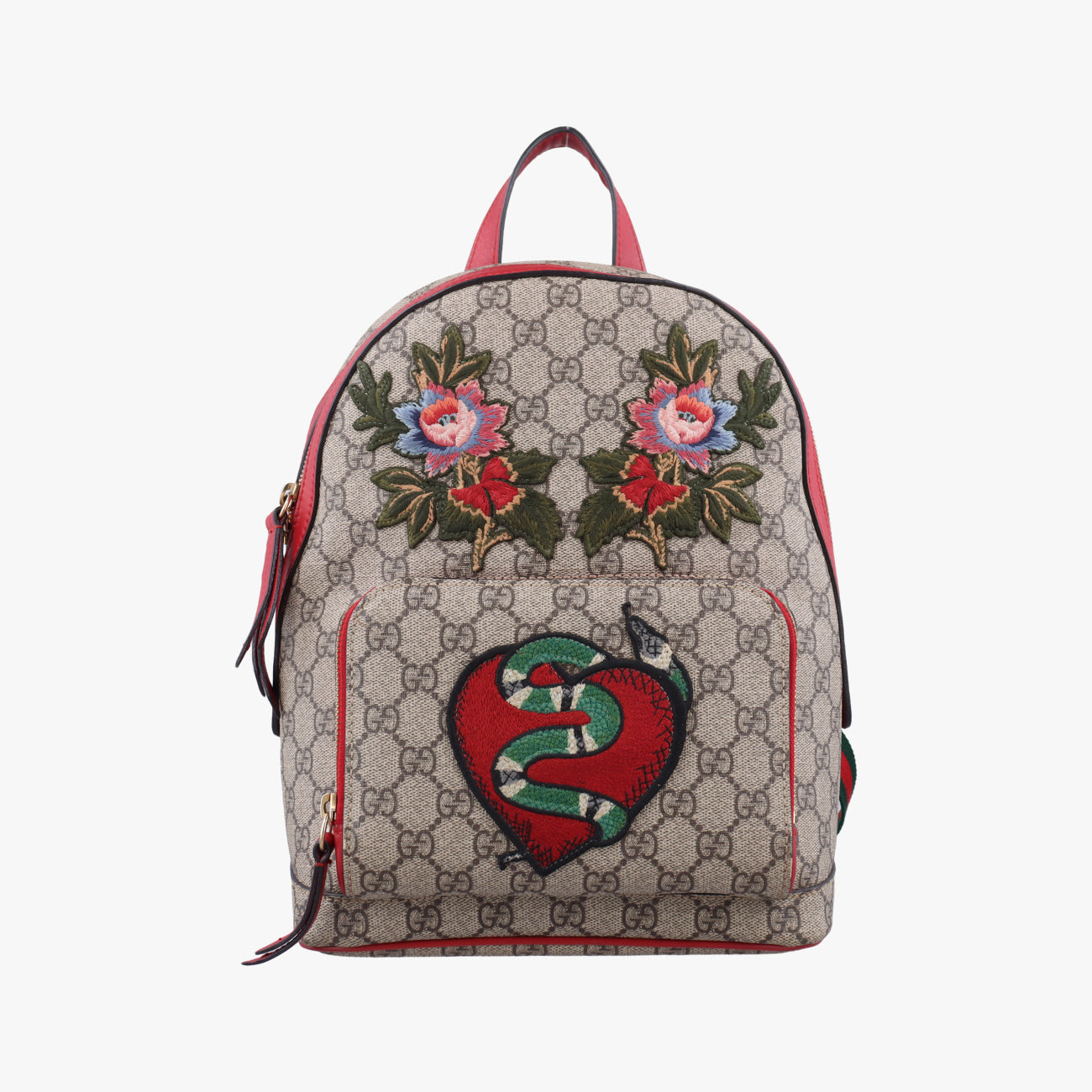 Vintage Gucci GG Supreme Tian Beige×Multicolour PVC coated canvas 427042 backpack/rucksack | stylenewstar