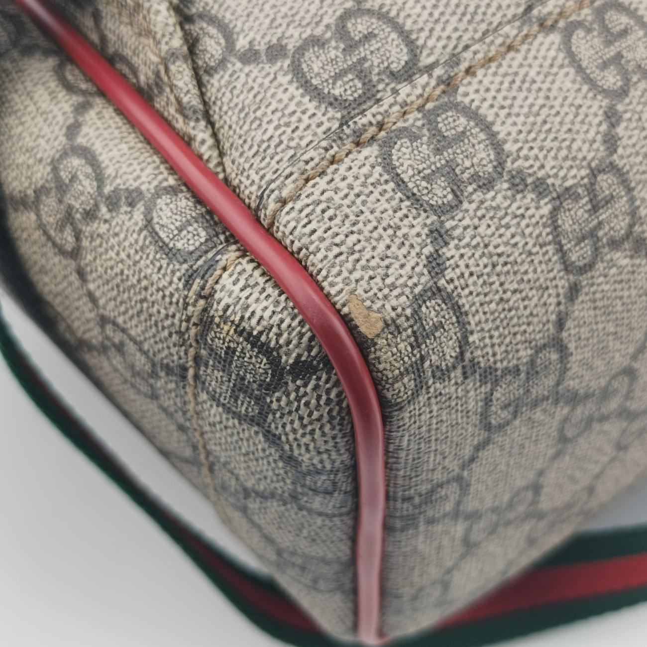 Vintage Gucci GG Supreme Tian Beige×Multicolour PVC coated canvas 427042 backpack/rucksack | stylenewstar