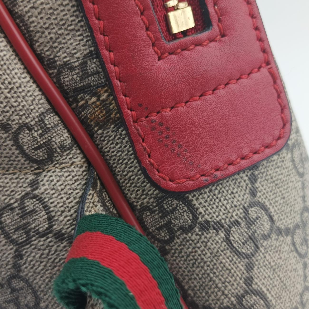 Vintage Gucci GG Supreme Tian Beige×Multicolour PVC coated canvas 427042 backpack/rucksack | stylenewstar