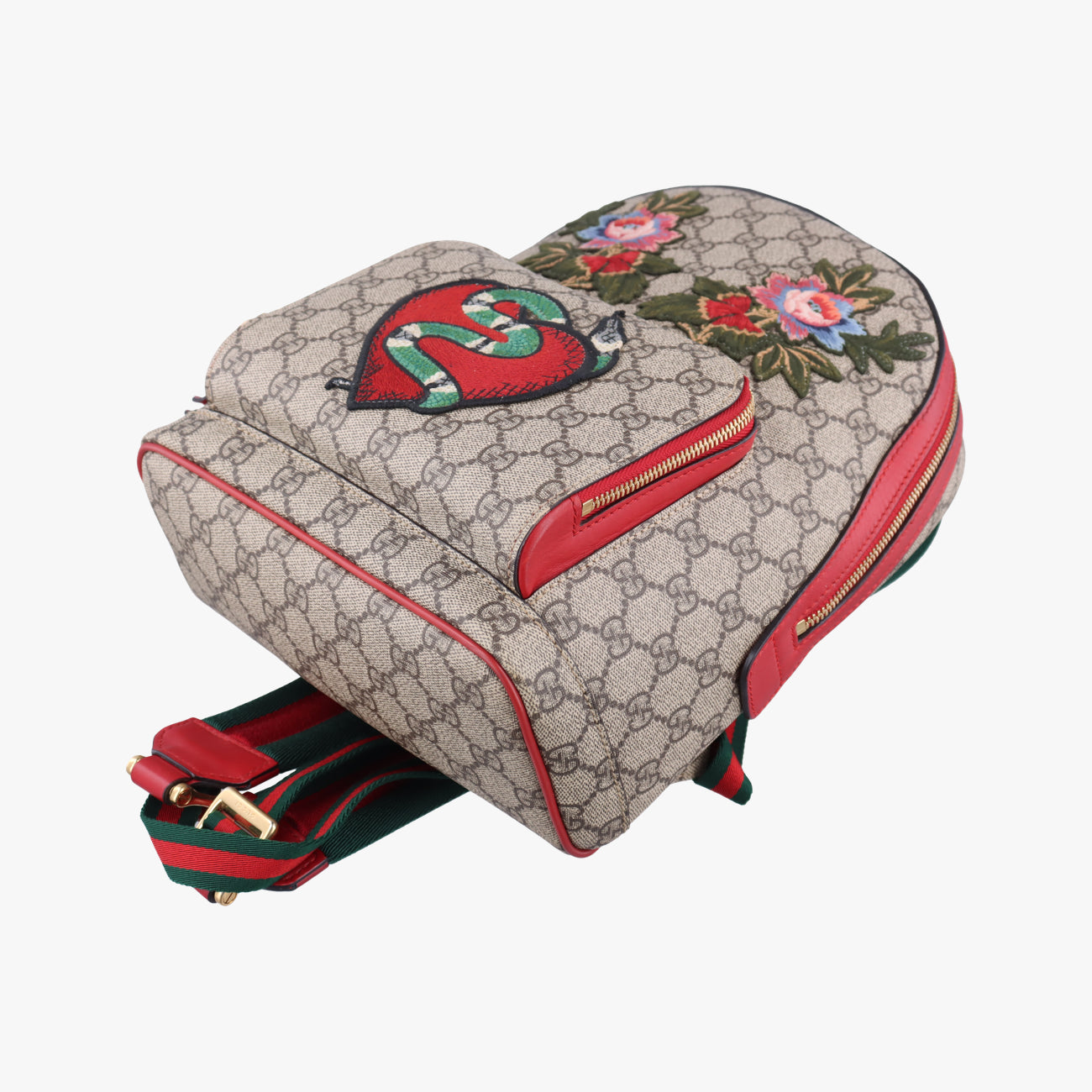 Vintage Gucci GG Supreme Tian Beige×Multicolour PVC coated canvas 427042 backpack/rucksack | stylenewstar