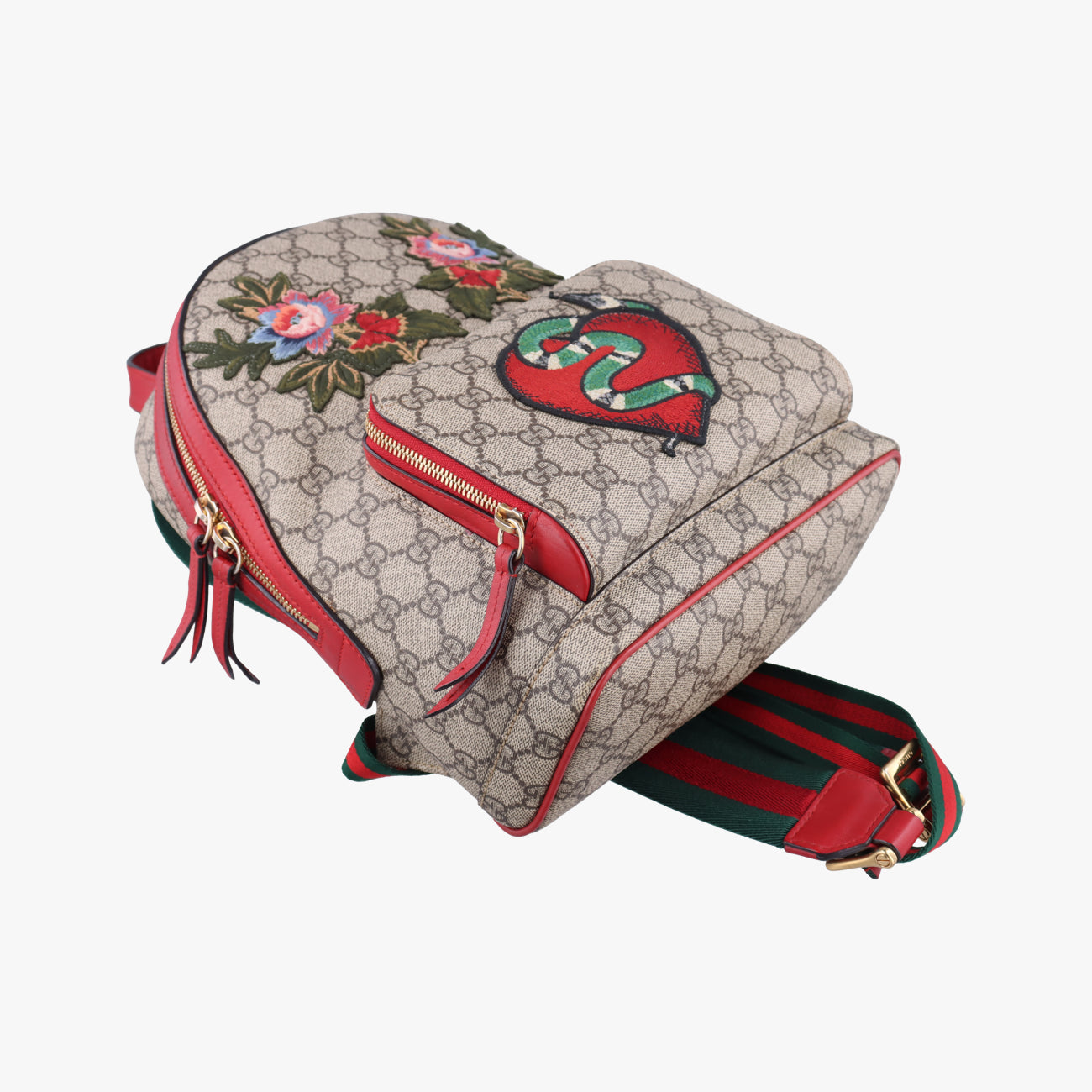 Vintage Gucci GG Supreme Tian Beige×Multicolour PVC coated canvas 427042 backpack/rucksack | stylenewstar