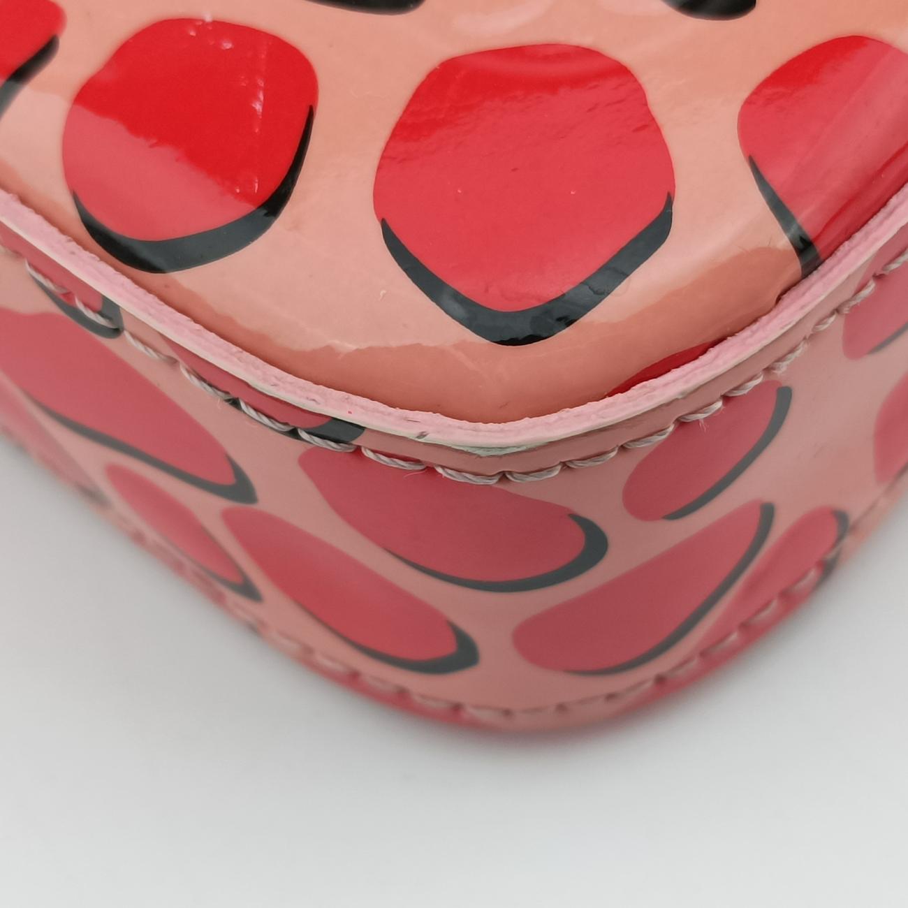 Pre-owned Louis Vuitton Pochette Félicie Pink×Red Vernis M62359 shoulderbag | stylenewstar