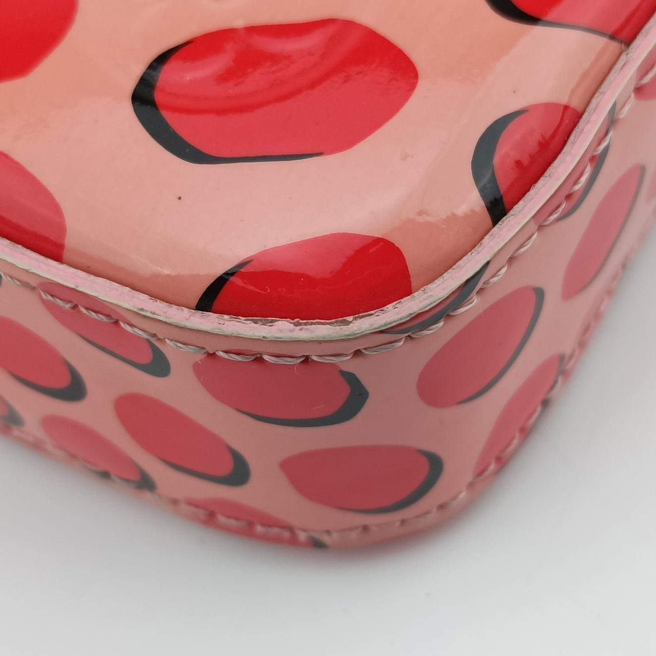 Pre-owned Louis Vuitton Pochette Félicie Pink×Red Vernis M62359 shoulderbag | stylenewstar