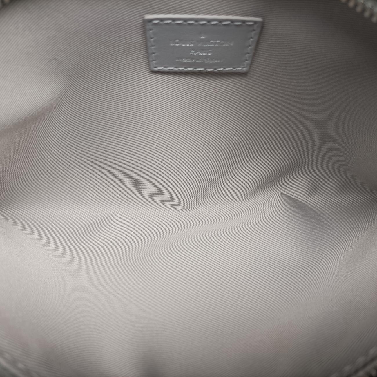 Pre-owned Louis Vuitton Flat Messenger Gray×Orange Monogram canvas x Monogram denim M44640 shoulderbag | stylenewstar