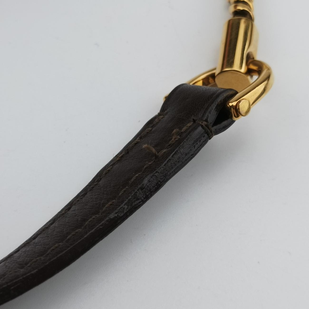 Pre-owned Louis Vuitton Collection Trapezio Pink×Brown leather M97086 shoulderbag | stylenewstar