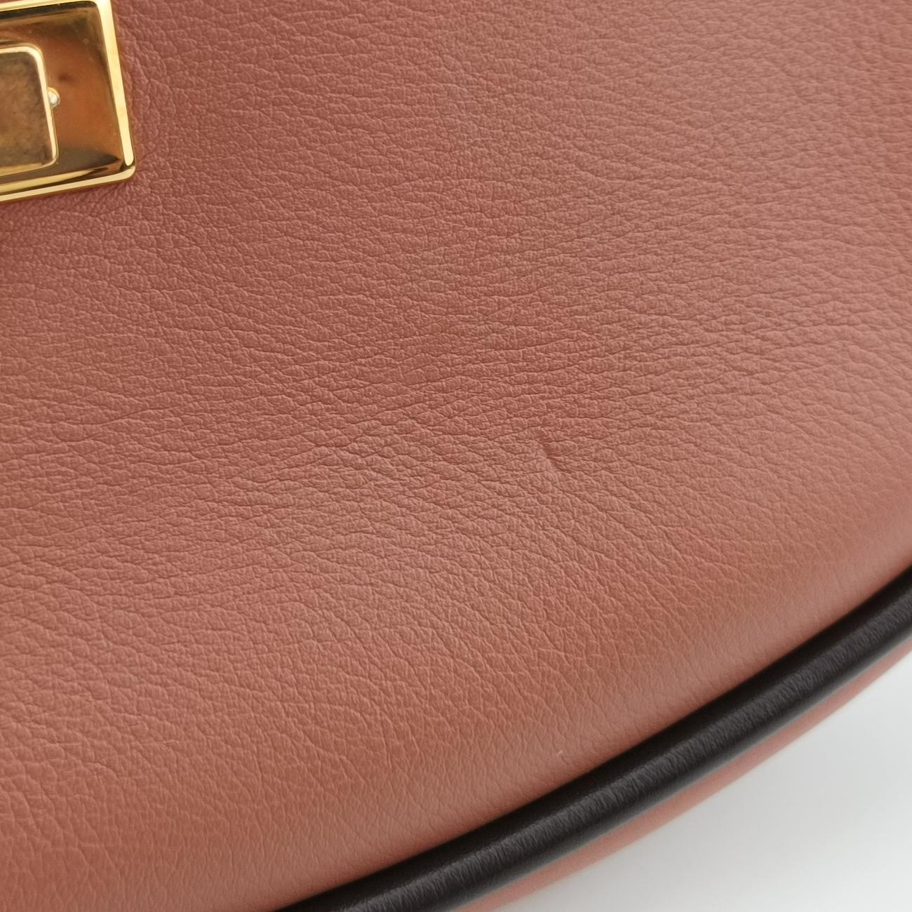 Pre-owned Louis Vuitton Collection Trapezio Pink×Brown leather M97086 shoulderbag | stylenewstar