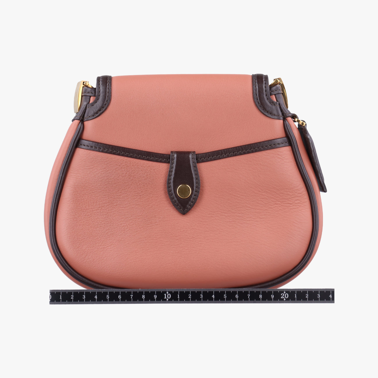 Pre-owned Louis Vuitton Collection Trapezio Pink×Brown leather M97086 shoulderbag | stylenewstar