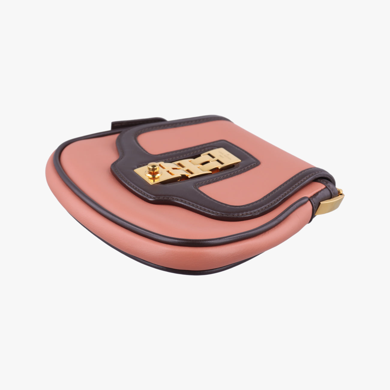 Pre-owned Louis Vuitton Collection Trapezio Pink×Brown leather M97086 shoulderbag | stylenewstar