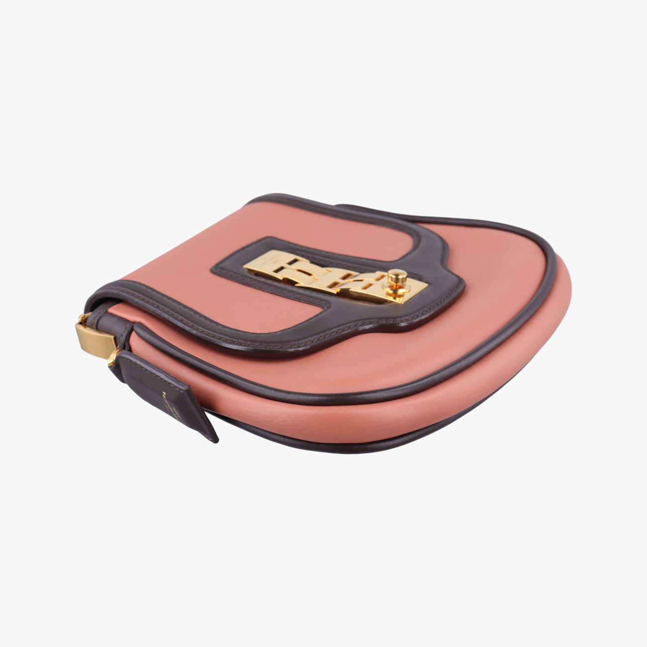 Pre-owned Louis Vuitton Collection Trapezio Pink×Brown leather M97086 shoulderbag | stylenewstar