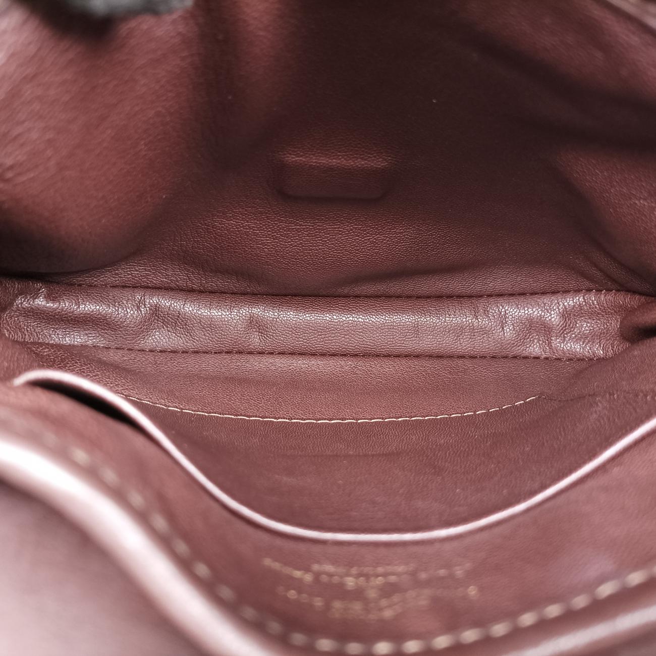 Pre-owned Louis Vuitton Collection Trapezio Pink×Brown leather M97086 shoulderbag | stylenewstar