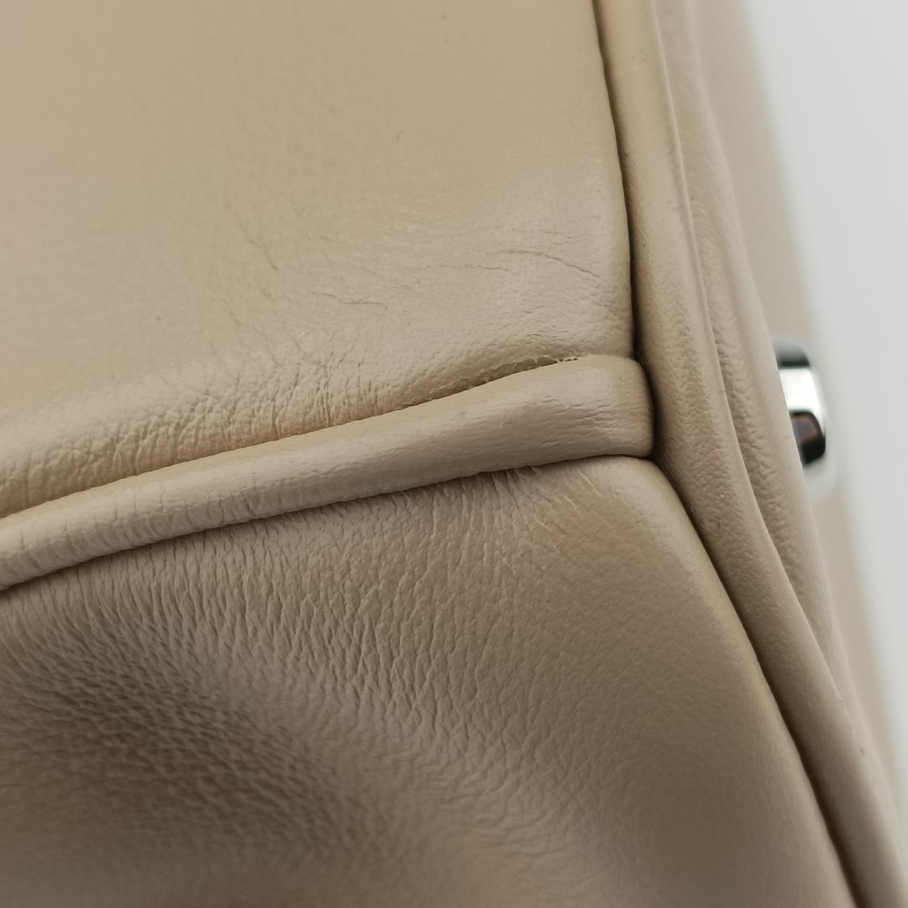 Pre-owned Christian Dior Diorissimo Beige Leather  shoulderbag | stylenewstar