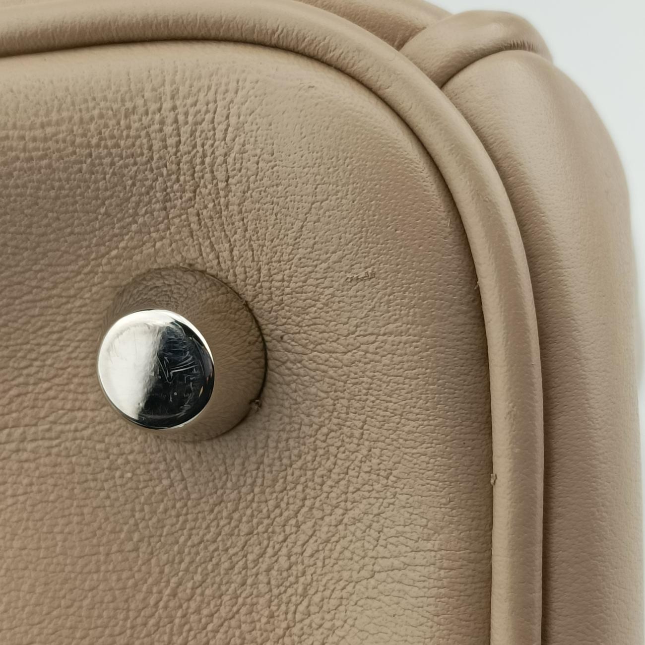 Pre-owned Christian Dior Diorissimo Beige Leather  shoulderbag | stylenewstar