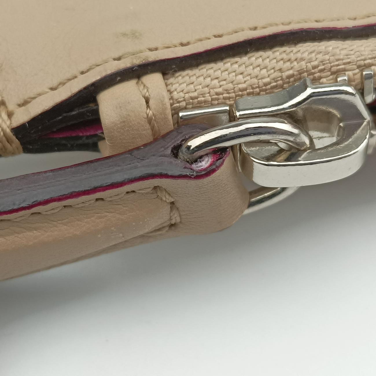 Pre-owned Christian Dior Diorissimo Beige Leather  shoulderbag | stylenewstar