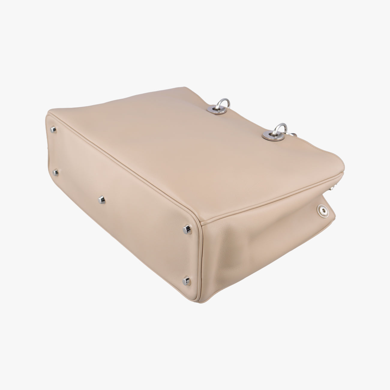 Pre-owned Christian Dior Diorissimo Beige Leather  shoulderbag | stylenewstar