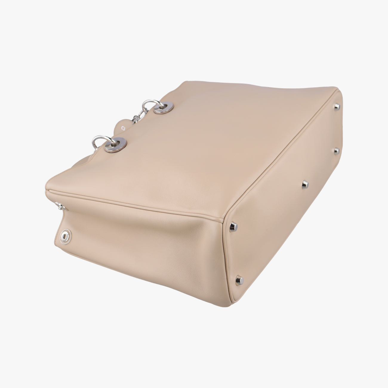 Pre-owned Christian Dior Diorissimo Beige Leather  shoulderbag | stylenewstar