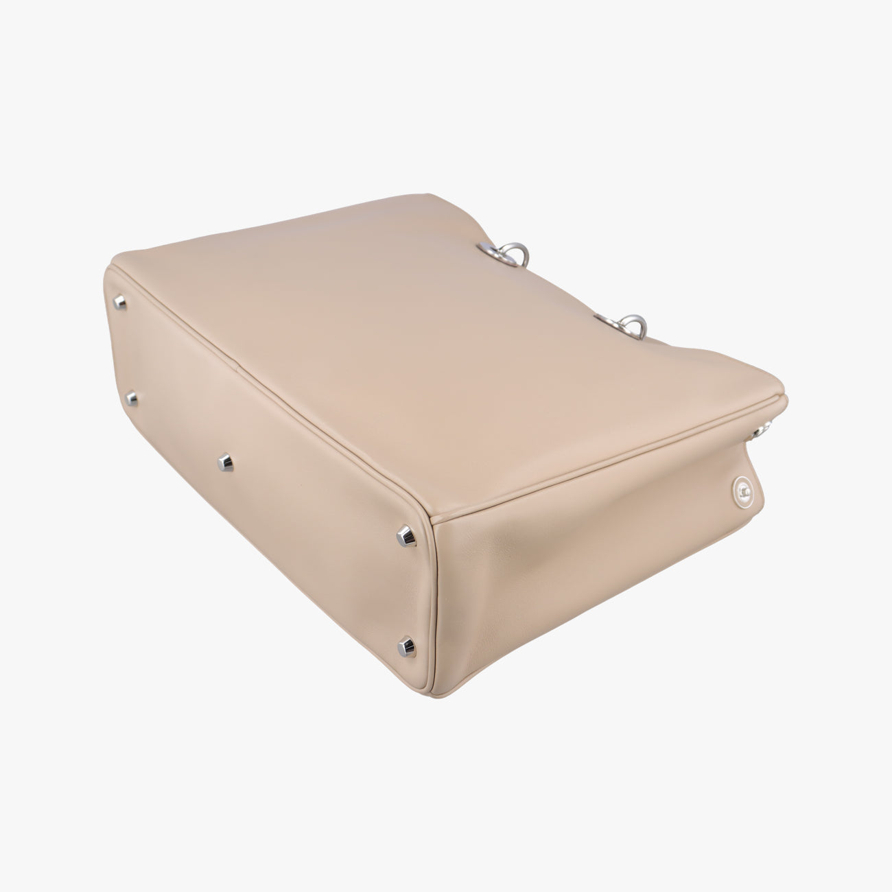 Pre-owned Christian Dior Diorissimo Beige Leather  shoulderbag | stylenewstar