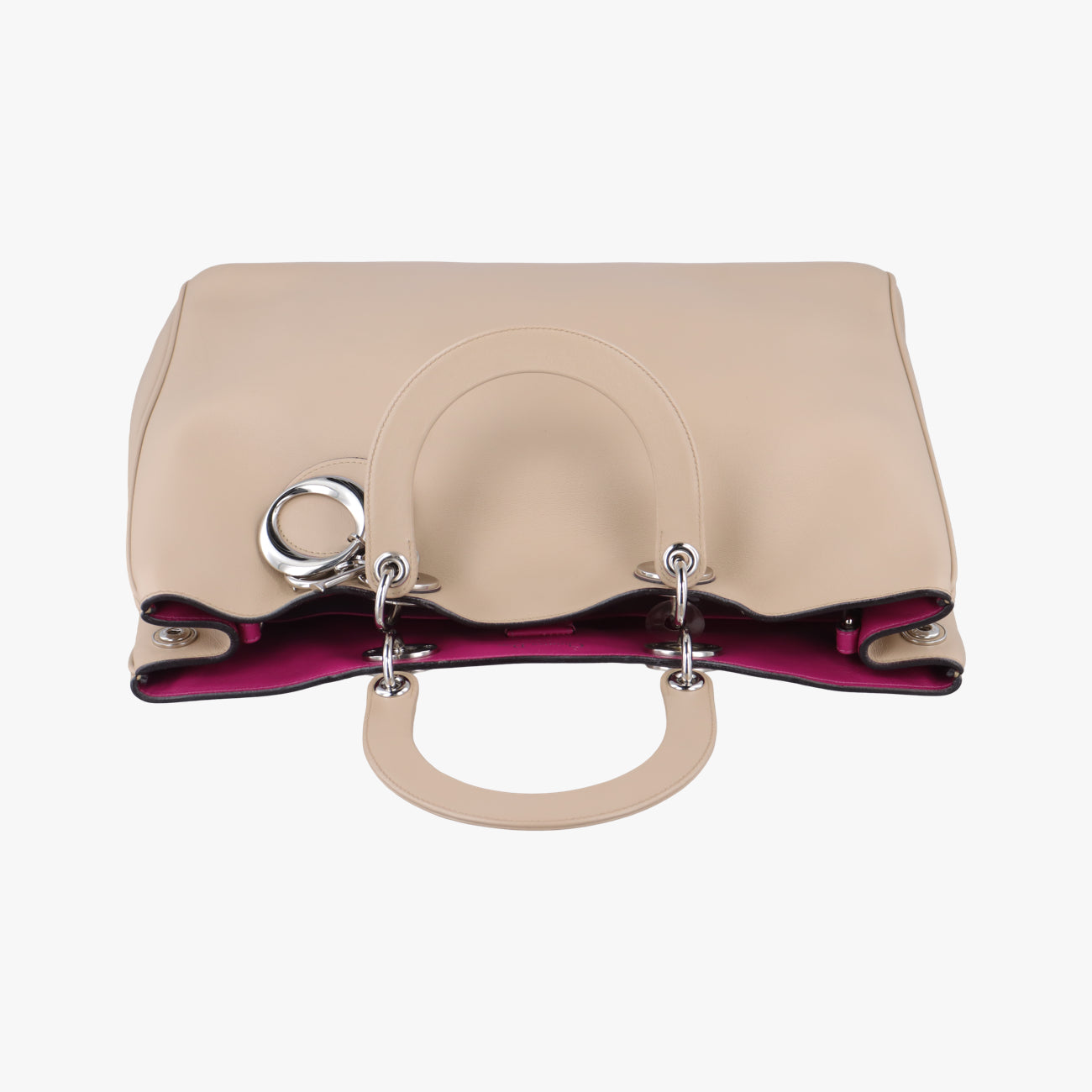 Pre-owned Christian Dior Diorissimo Beige Leather  shoulderbag | stylenewstar