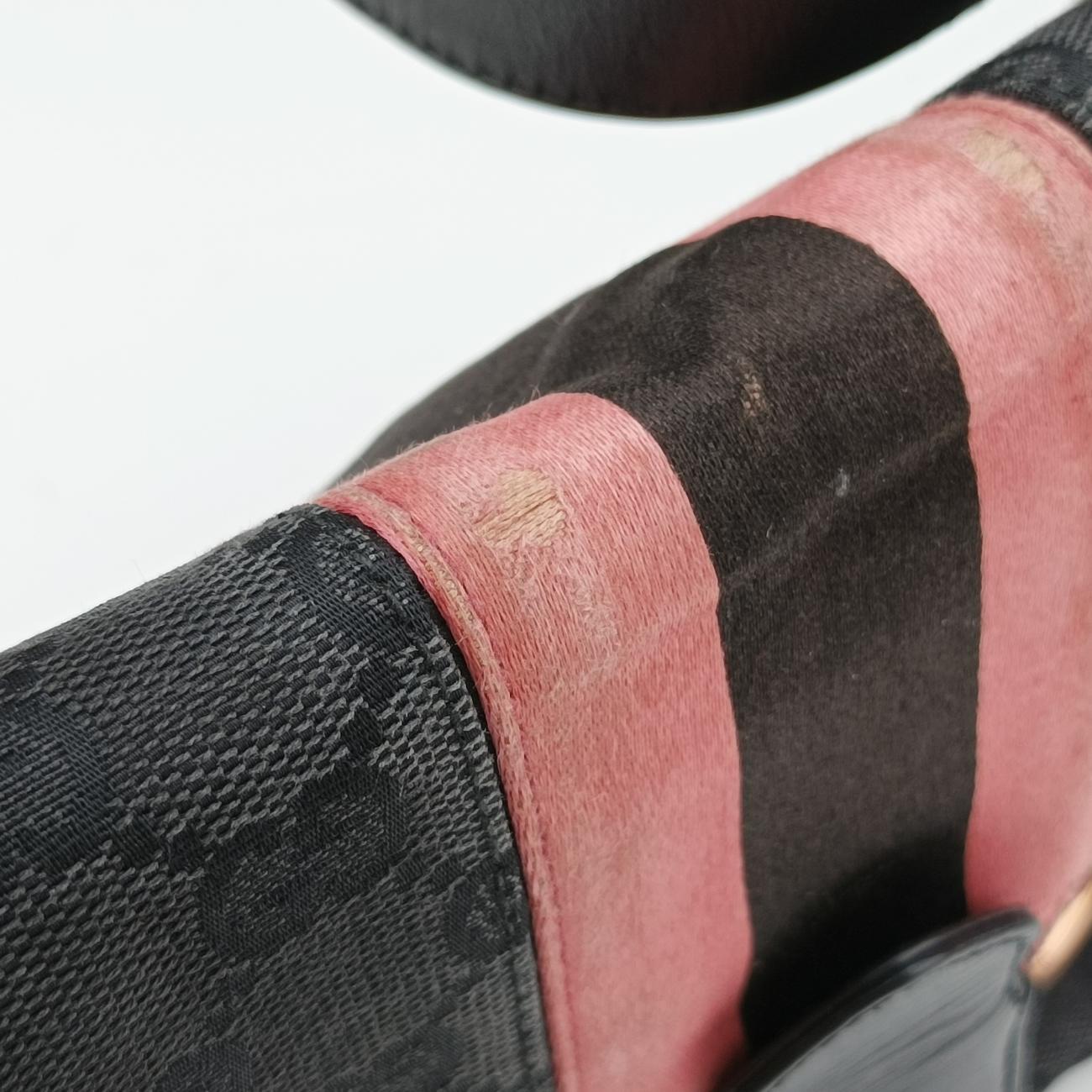 Secondhand Gucci Horsebit Black Canvas × Velour 129699 handbag | stylenewstar