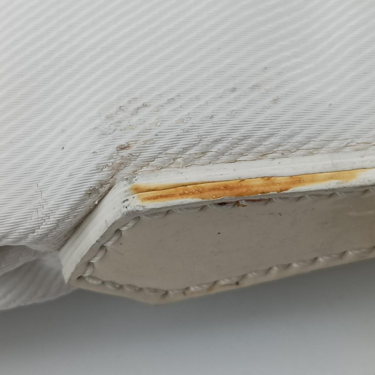 Pre-owned Fendi Mia Flap White Canvas 8BT163 shoulderbag | stylenewstar