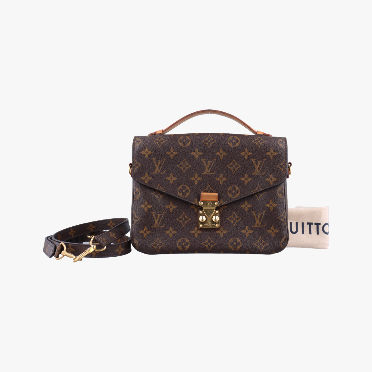 Pre-owned Louis Vuitton Pochette Metis MM Brown Monogram Canvas M44875 shoulderbag | stylenewstar
