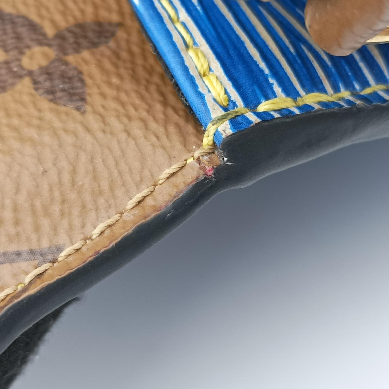 Pre-owned Louis Vuitton Pochette Métis MM brown×Denim Blue Monogram Reverse×Epi M52904 shoulderbag | stylenewstar