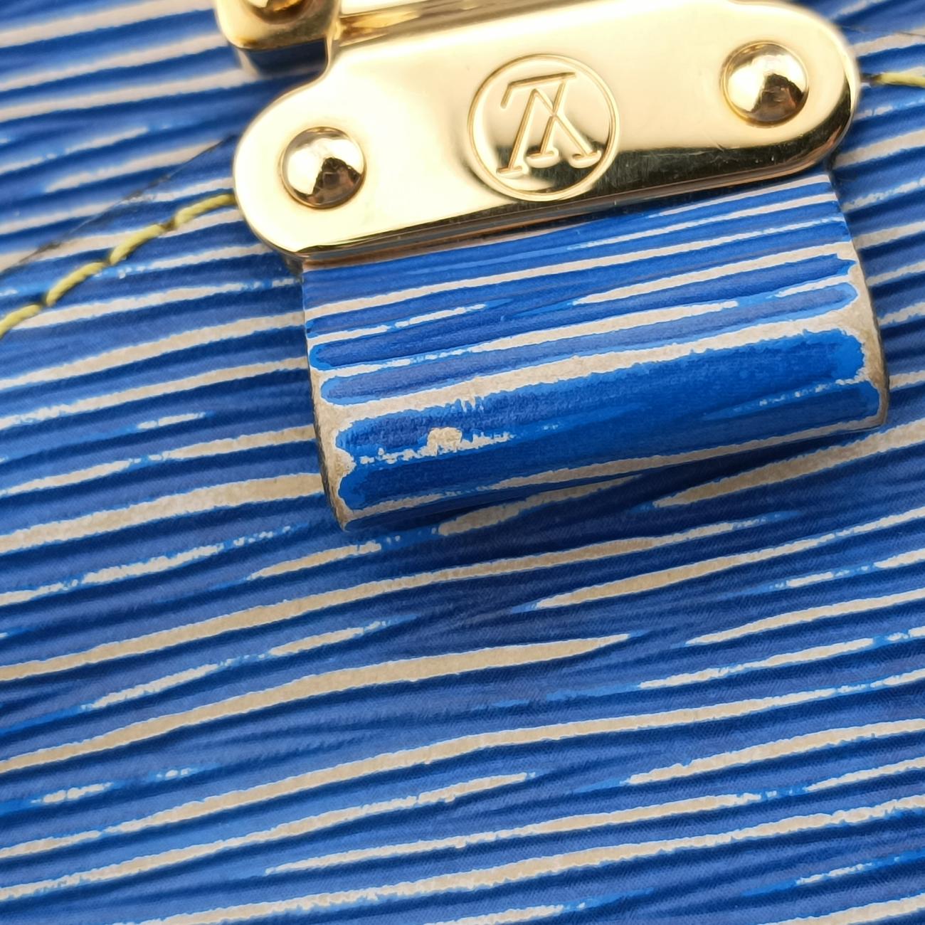 Pre-owned Louis Vuitton Pochette Métis MM brown×Denim Blue Monogram Reverse×Epi M52904 shoulderbag | stylenewstar