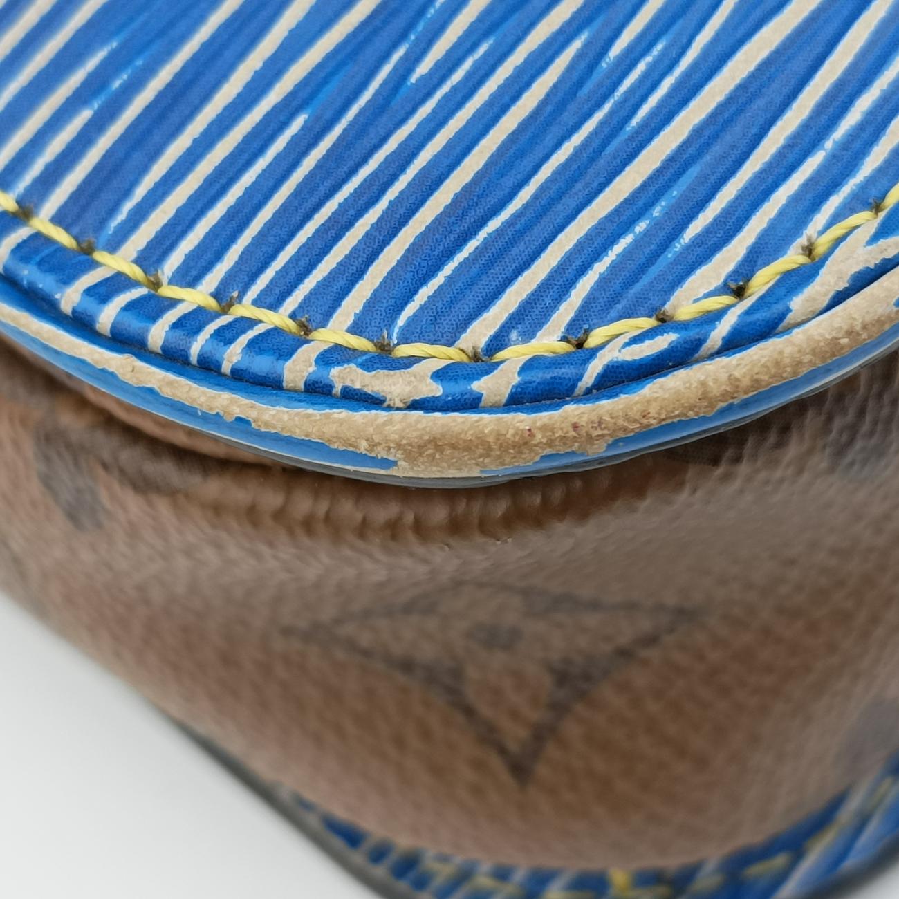 Pre-owned Louis Vuitton Pochette Métis MM brown×Denim Blue Monogram Reverse×Epi M52904 shoulderbag | stylenewstar