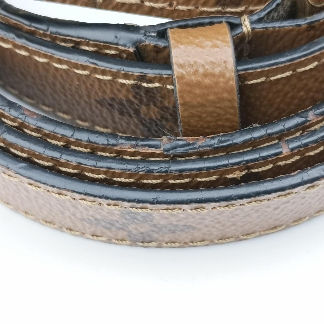 Pre-owned Louis Vuitton Pochette Métis MM brown×Denim Blue Monogram Reverse×Epi M52904 shoulderbag | stylenewstar