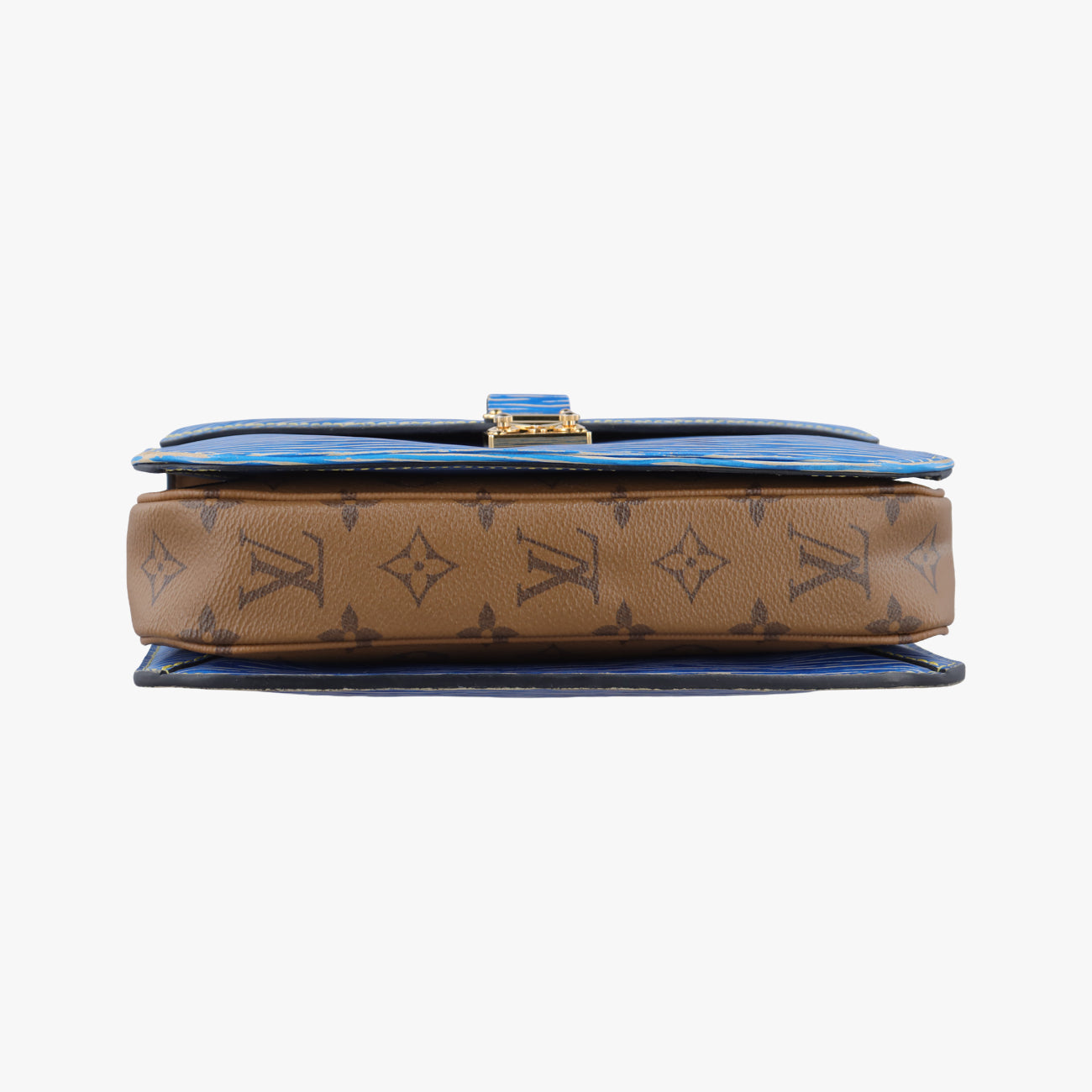 Pre-owned Louis Vuitton Pochette Métis MM brown×Denim Blue Monogram Reverse×Epi M52904 shoulderbag | stylenewstar