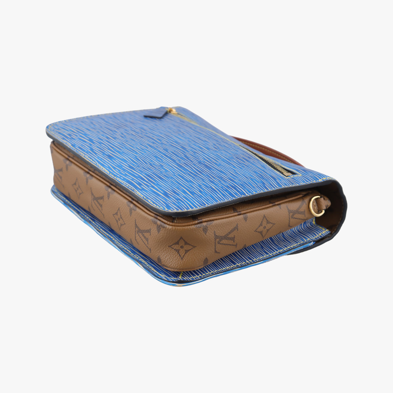 Pre-owned Louis Vuitton Pochette Métis MM brown×Denim Blue Monogram Reverse×Epi M52904 shoulderbag | stylenewstar