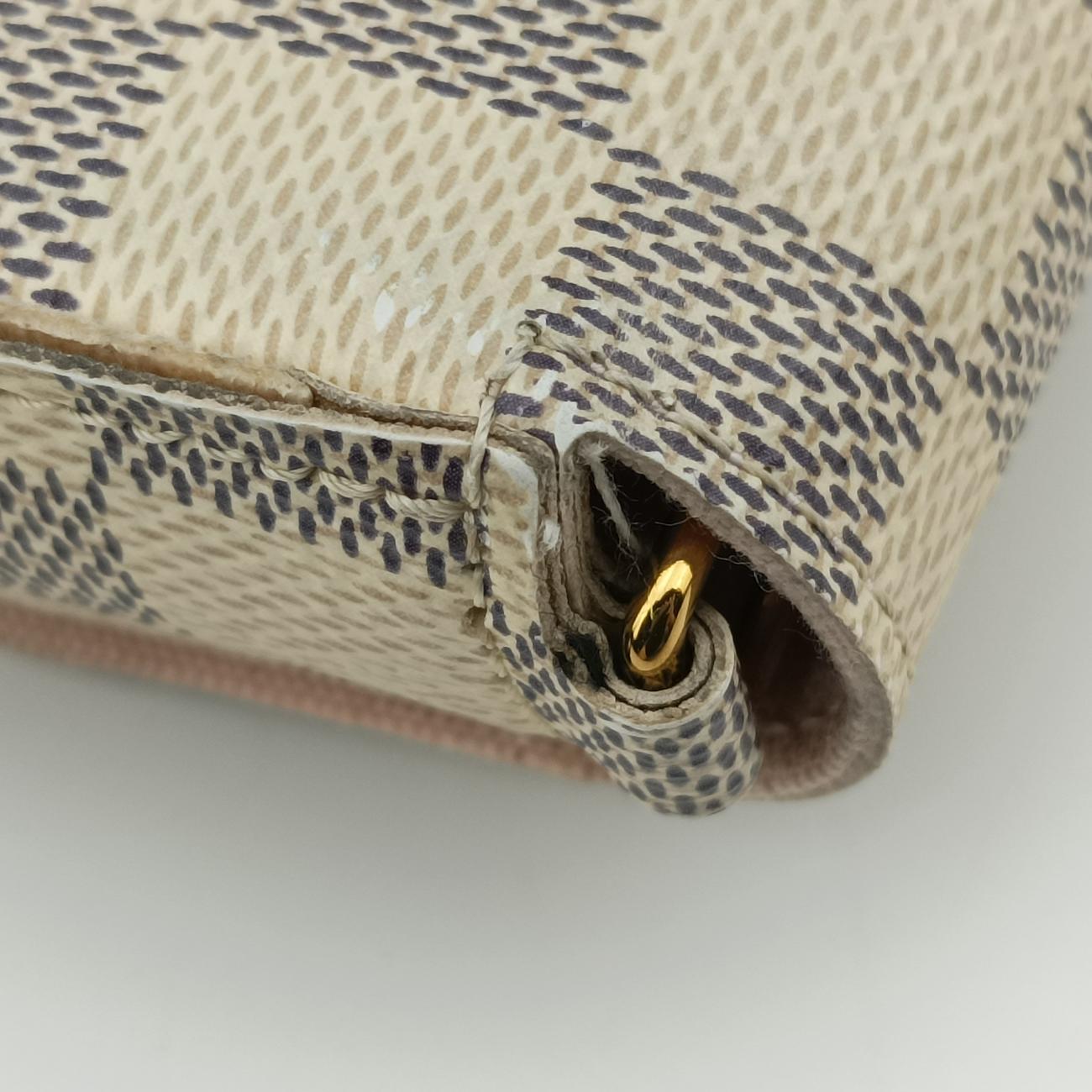 Pre-owned Louis Vuitton Pochette FéLICIE Azur Damier Canvas N63106 shoulderbag | stylenewstar