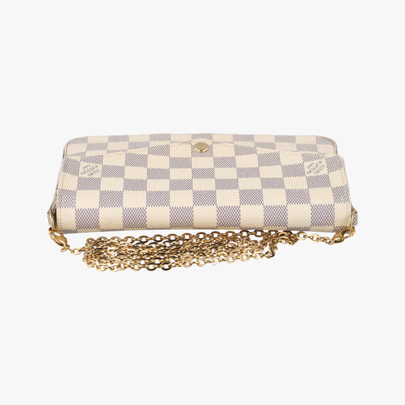 Pre-owned Louis Vuitton Pochette FéLICIE Azur Damier Canvas N63106 shoulderbag | stylenewstar