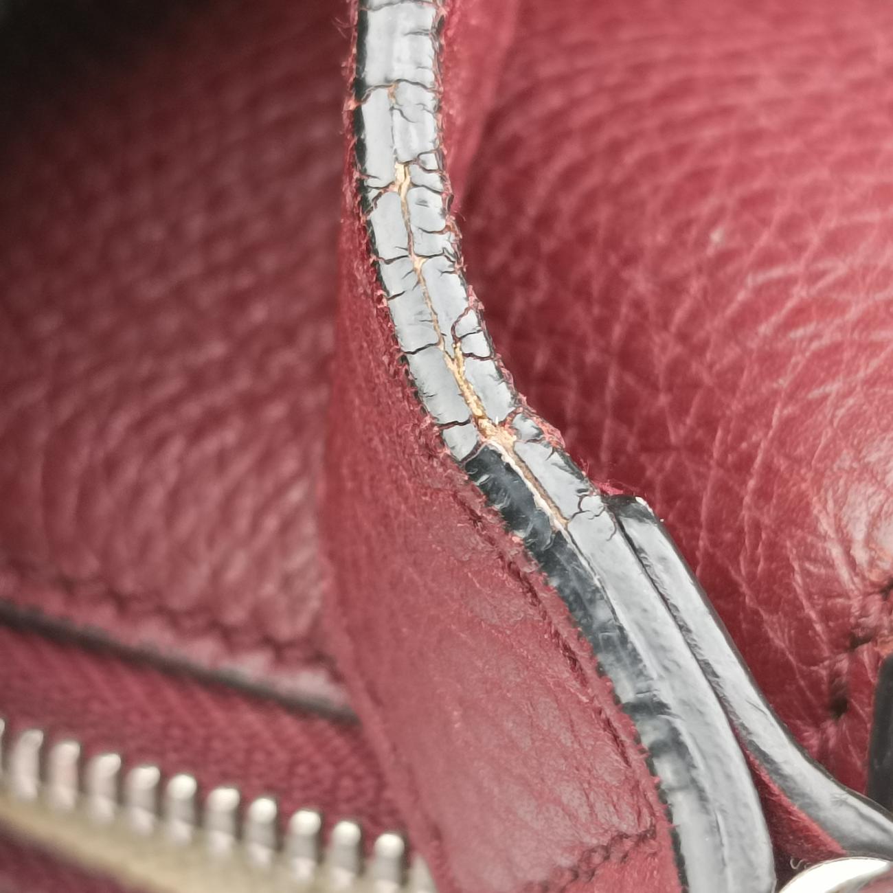 Secondhand Gucci Interlocking G Logo Soho Messenger Burgundy Leather 322059 shoulderbag | stylenewstar