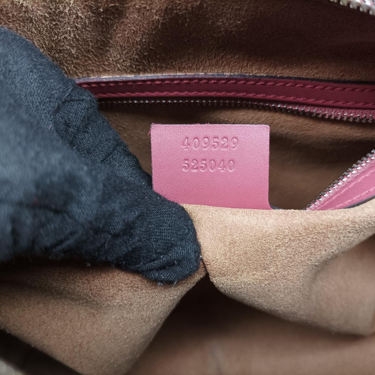 Pre-owned Gucci GG SUPREME beige×Multicolour PVC coated canvas x leather 409529 shoulderbag | stylenewstar