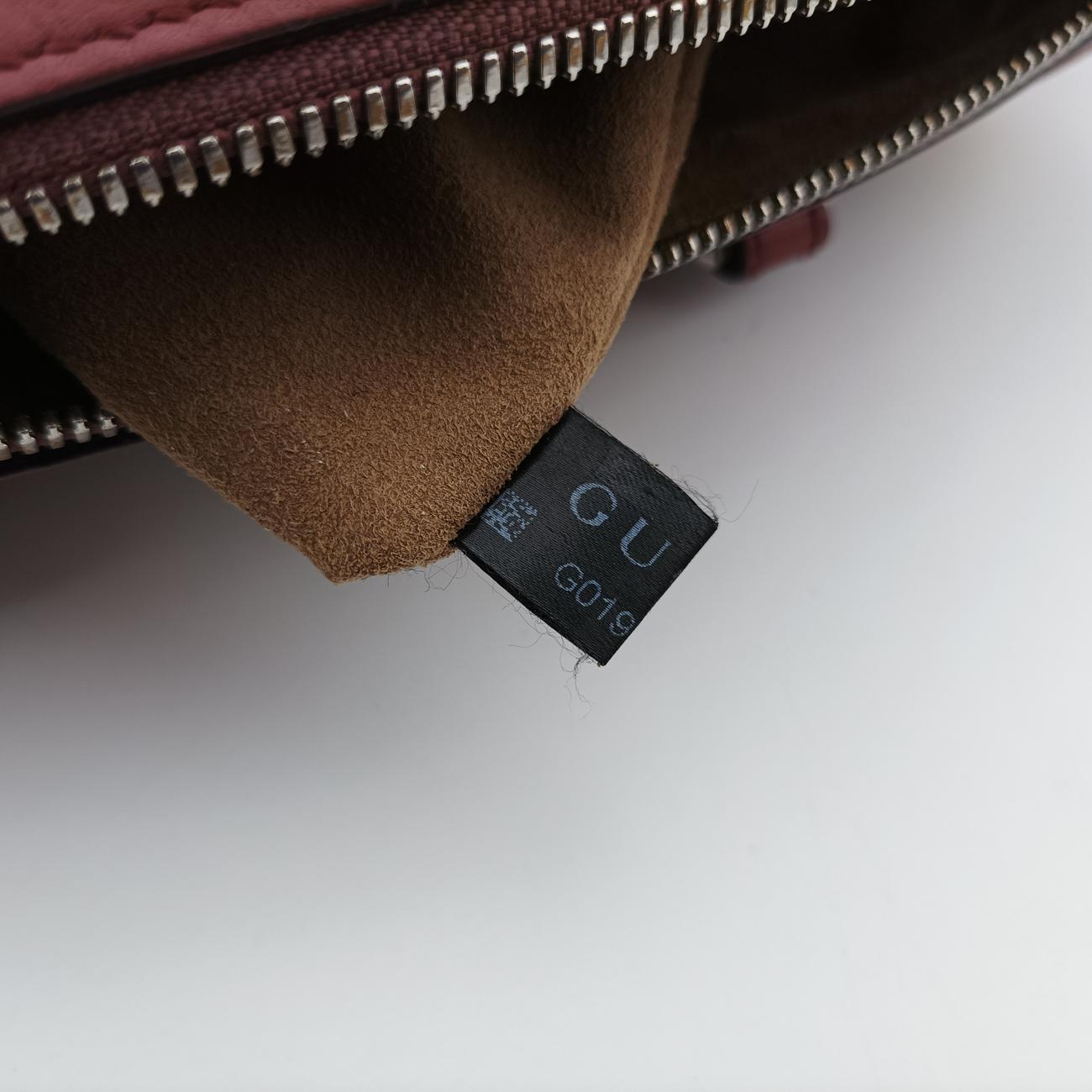 Pre-owned Gucci GG SUPREME beige×Multicolour PVC coated canvas x leather 409529 shoulderbag | stylenewstar