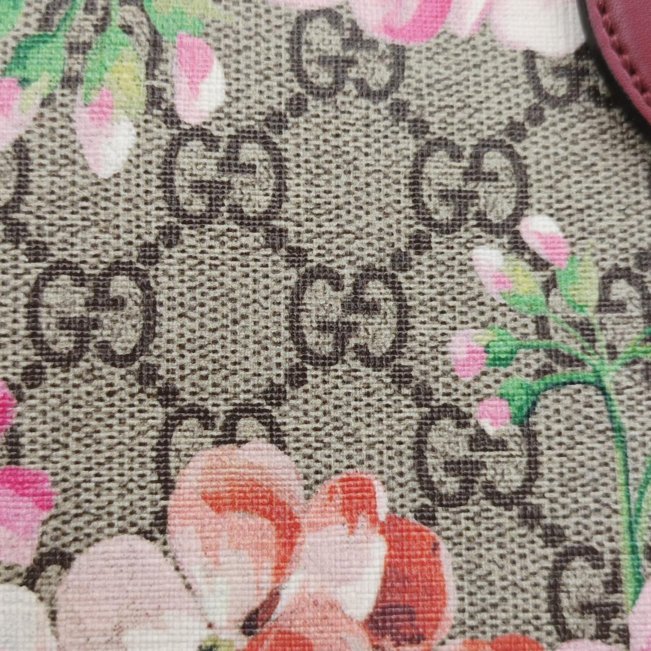 Pre-owned Gucci GG SUPREME beige×Multicolour PVC coated canvas x leather 409529 shoulderbag | stylenewstar