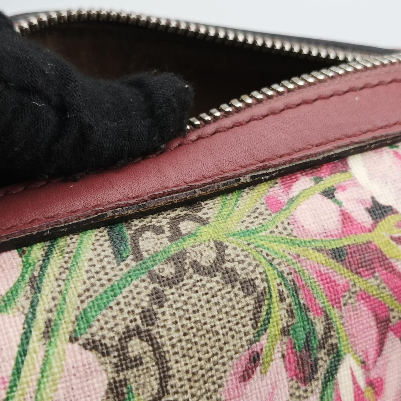 Pre-owned Gucci GG SUPREME beige×Multicolour PVC coated canvas x leather 409529 shoulderbag | stylenewstar