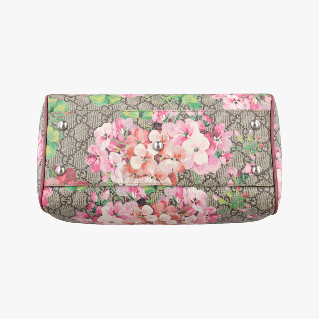 Pre-owned Gucci GG SUPREME beige×Multicolour PVC coated canvas x leather 409529 shoulderbag | stylenewstar