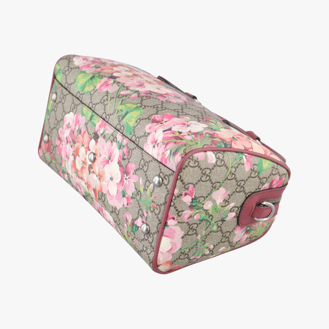 Pre-owned Gucci GG SUPREME beige×Multicolour PVC coated canvas x leather 409529 shoulderbag | stylenewstar