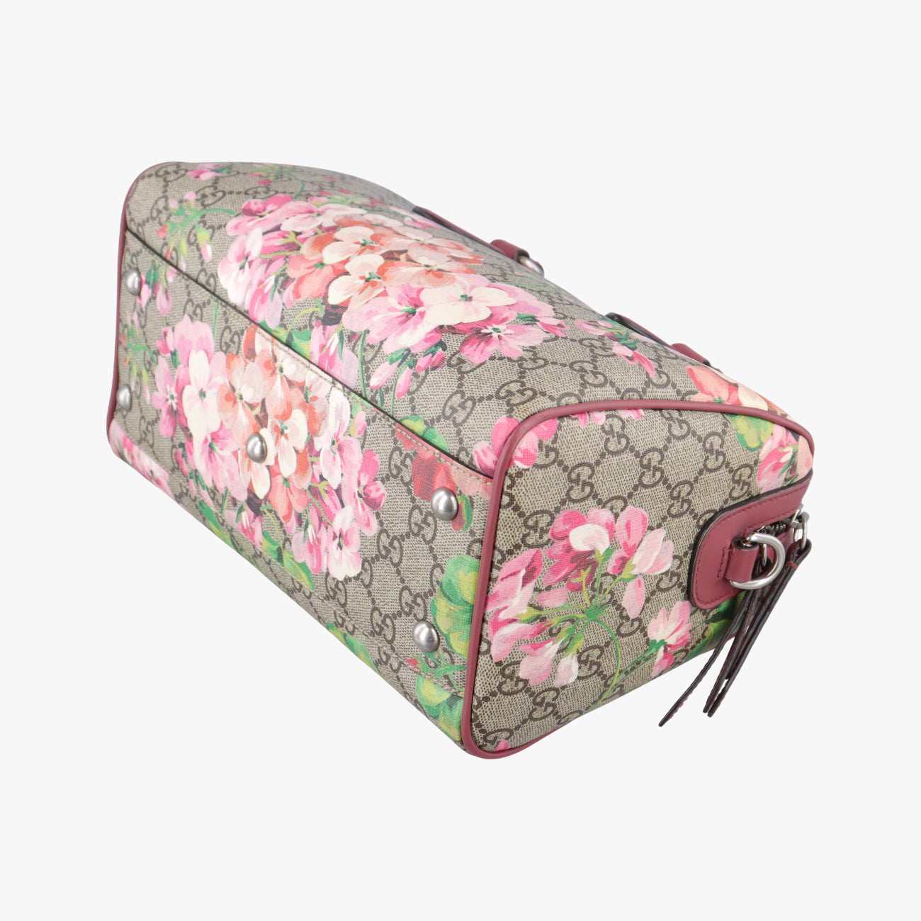 Pre-owned Gucci GG SUPREME beige×Multicolour PVC coated canvas x leather 409529 shoulderbag | stylenewstar