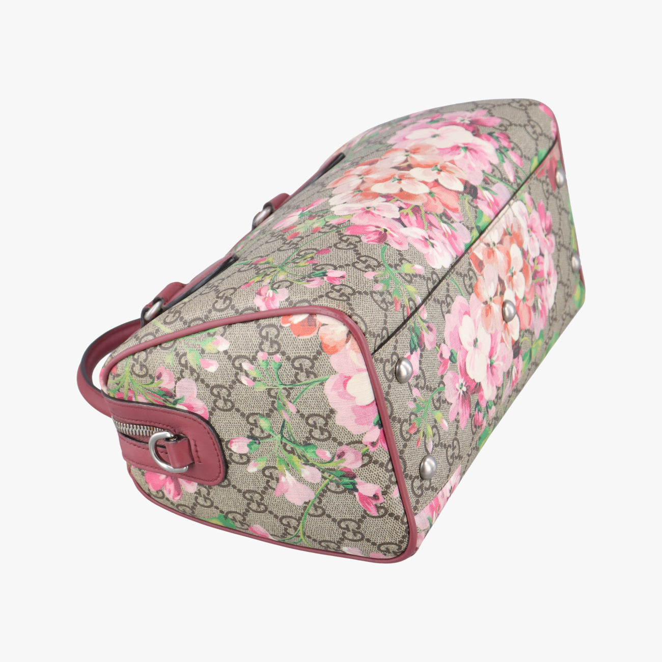 Pre-owned Gucci GG SUPREME beige×Multicolour PVC coated canvas x leather 409529 shoulderbag | stylenewstar