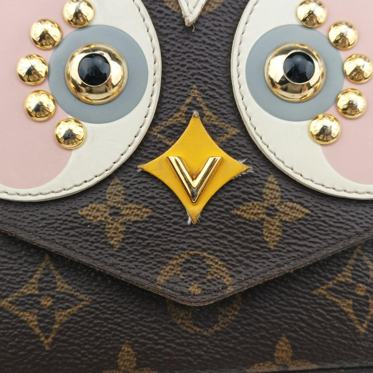 Vintage Louis Vuitton Félicie Brown×multicolor Leather M62415 shoulderbag | stylenewstar