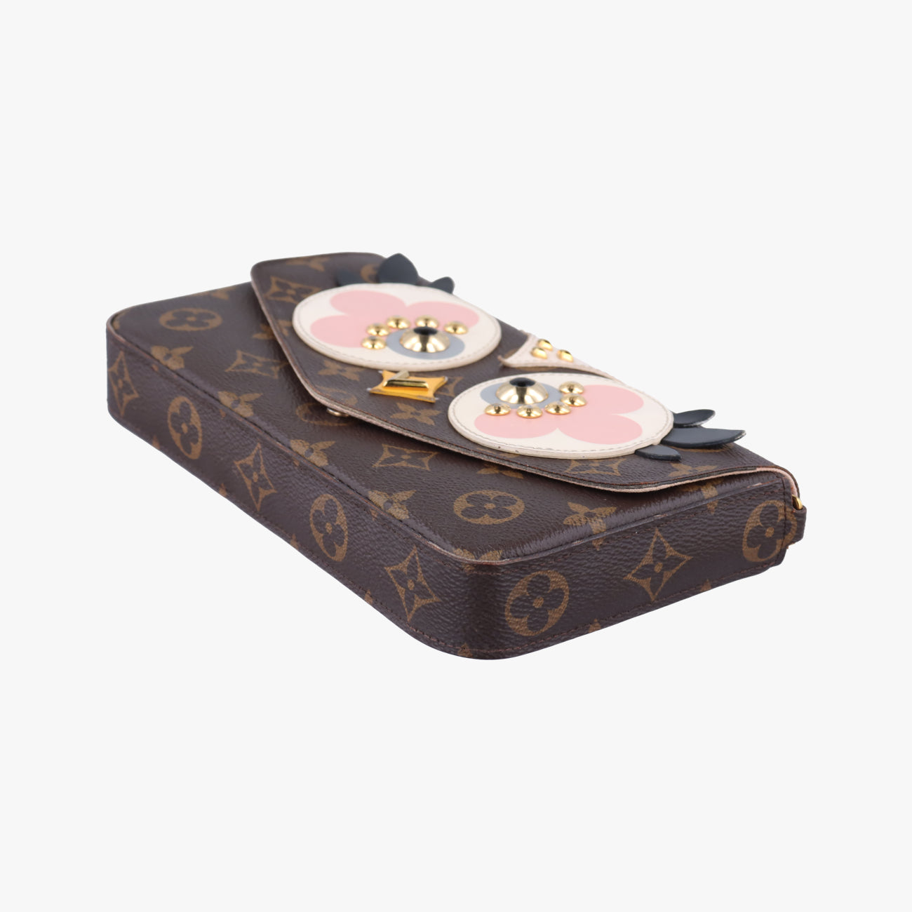 Vintage Louis Vuitton Félicie Brown×multicolor Leather M62415 shoulderbag | stylenewstar