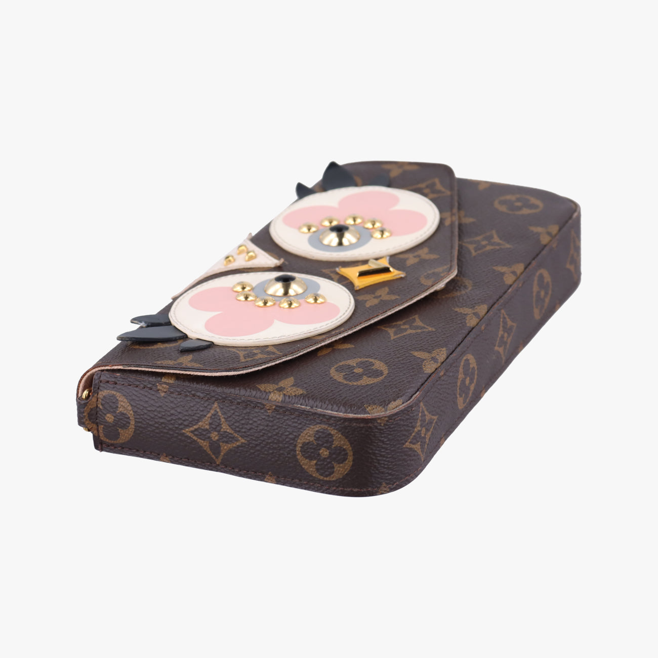 Vintage Louis Vuitton Félicie Brown×multicolor Leather M62415 shoulderbag | stylenewstar