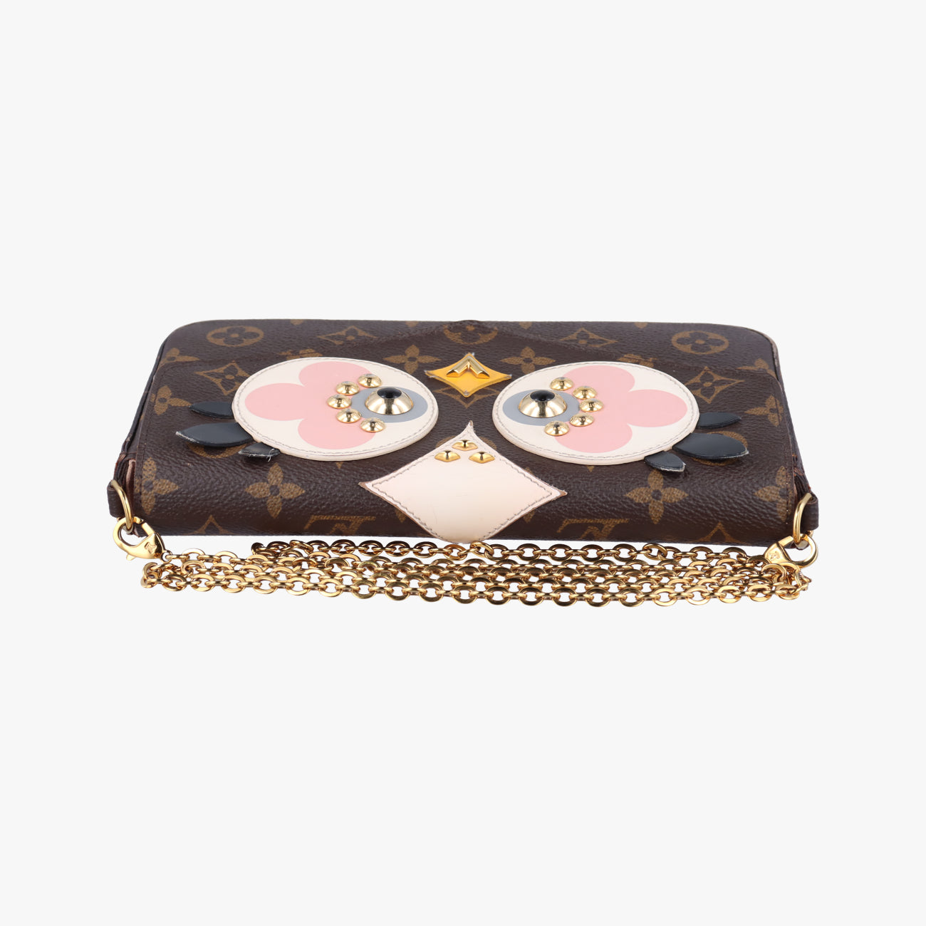 Vintage Louis Vuitton Félicie Brown×multicolor Leather M62415 shoulderbag | stylenewstar