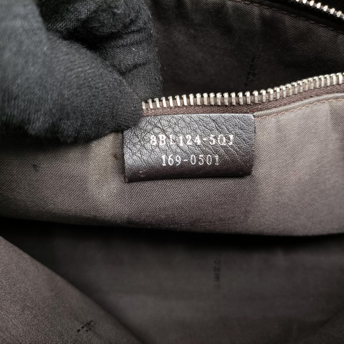 Pre-owned Fendi By The Way Bordeaux × Black Leather 8BL124 shoulderbag | stylenewstar