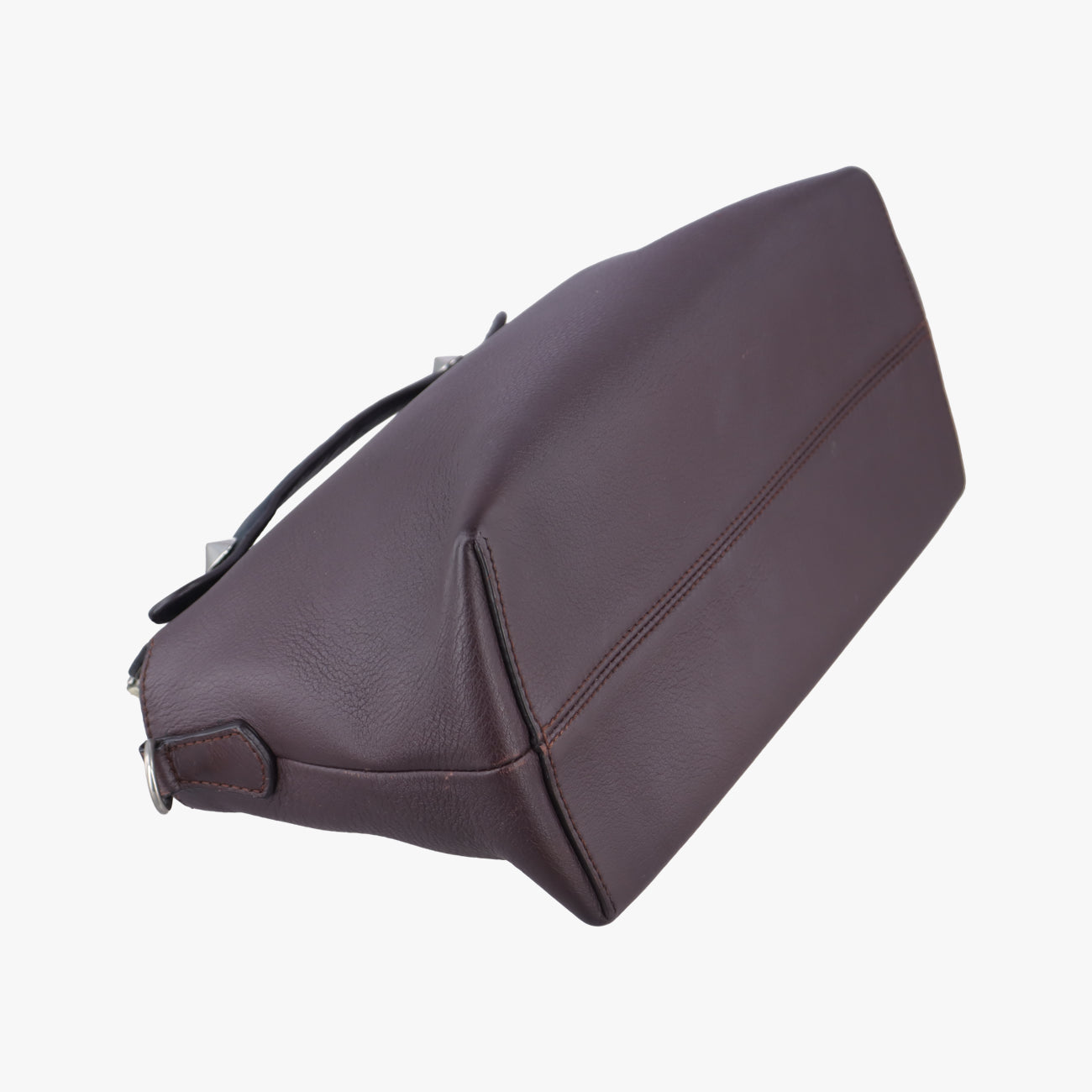 Pre-owned Fendi By The Way Bordeaux × Black Leather 8BL124 shoulderbag | stylenewstar