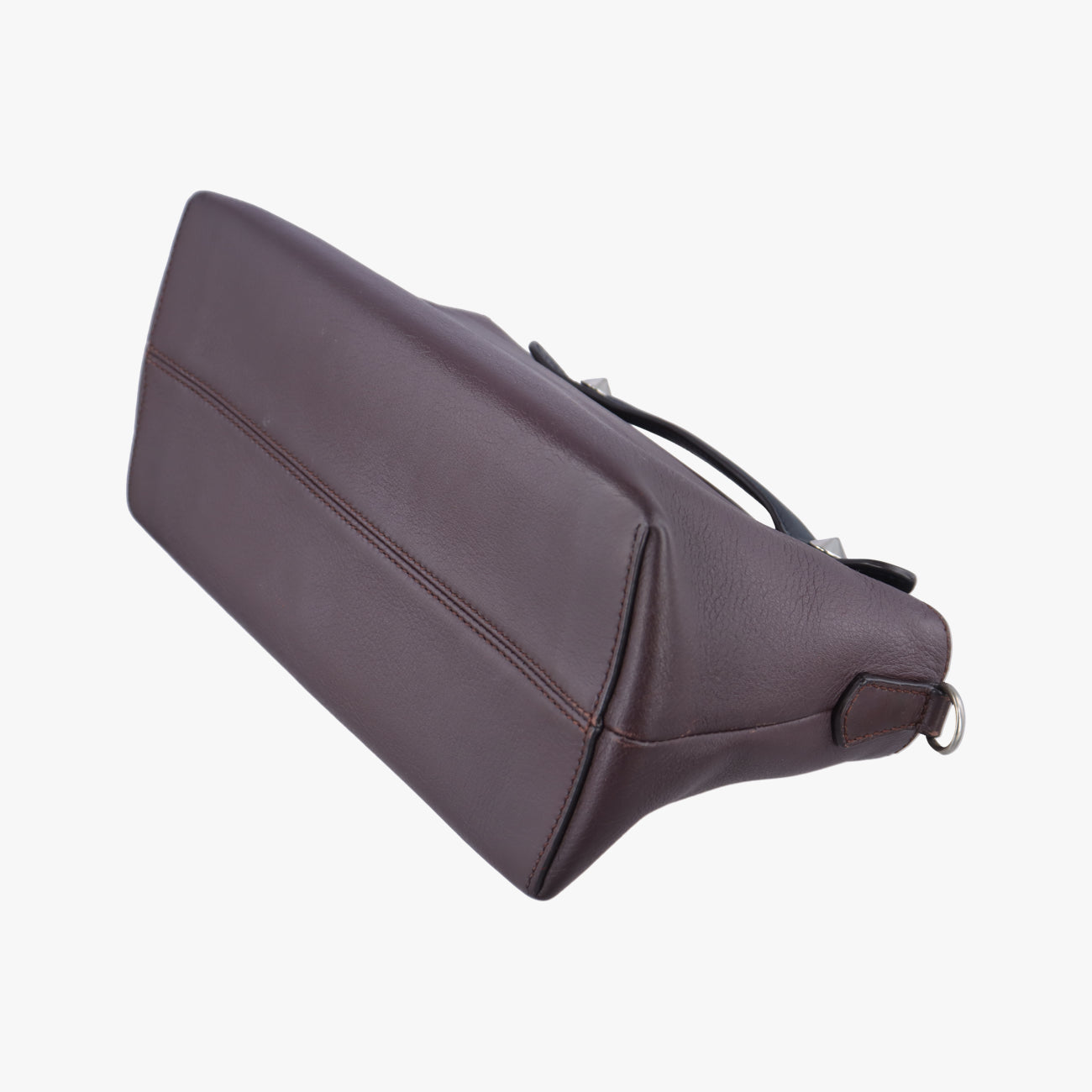 Pre-owned Fendi By The Way Bordeaux × Black Leather 8BL124 shoulderbag | stylenewstar